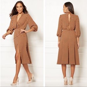 NWT  Eva Mendes debra polka dot dress 14